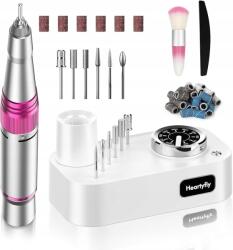  Heartyfly körömmaró gép 35000 fordulat/perc manikűr pedikűr Ezüst