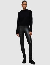 AllSaints Fekete Bőrhatású Leggings, Size 44 (560412)