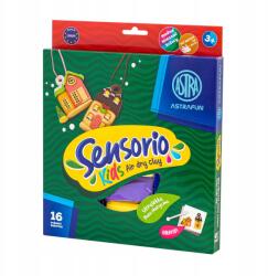 ASTRA Könnyű plasztikus massza Astrafun Sensorio Kids 16 szín különböző minták (5901137206998)