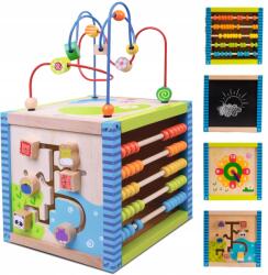 Sun Baby Fából készült manipulációs oktató kocka szortírozó