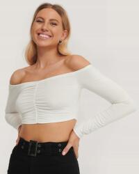 NA-KD L7C105*NA-KD Krémszínű Testhezálló Felső 32 Xxs N00