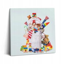 Wallfluent Vászonkép Canvas Hálószoba Látványos Fonott Játékkosár (010030010270000075183)