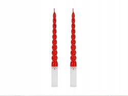 PartyDeco Kúpos gyertya Mikulás piros 25cm 2db (SWIE1)