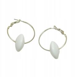 Kerek fülbevaló gyöngyökkel (0615-694)