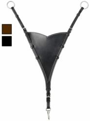 DASLÖ Fan-alakú bőr lóvilla Daslö nagyló fekete