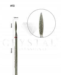 Crystal Professional Gyémántmaró "láng" 1, 8 mm Сrystal Professional #13 (FZ-13)
