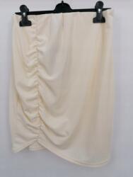 Boohoo Krémszínű Fodros Mini Szoknya 42 XL