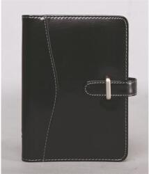 Saturnus Kalendárium, gyűrűs, betétlapokkal, "M", műbőr, SATURNUS, "437", fekete (23SM437-003)