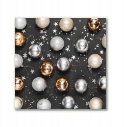 Tulup Canvas vászonkép 50x50 fali gömbök Karácsonyi díszek (ock-50x50-300911856)