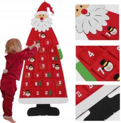  Filc Adventi Naptár Gyerekeknek Mikulás Karácsonyi Diy (SE-KAL3)