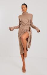 Prettylittlething LC95221 Ruha MIDI Fodros Bézs Prettylittlething (11) S