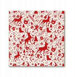 Tulup Vászonkép 50x50 Karácsony Rénszarvas Dekoráció Tél (ock-50x50-223684499)