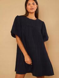 In The Style Fekete Mini Ruha Ráncolással (36) (596850)