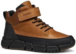 Geox gyerek téli csizma fekete - barna 32