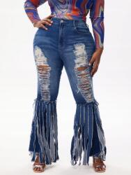 Shein Farmernadrág, szürke, egyenes, Size 46