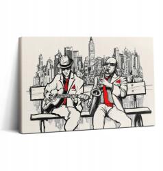Wallfluent Vászonkép Canvas Dekoratív Étkező Jazz New York 30x20 cm (010030010150000074987)