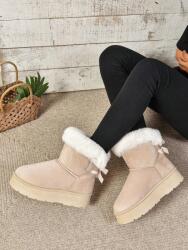 Shein ZC54108 Shein Platformos Bélelt Hótaposó Bakancs (40) 39-ES (sx2309054486456335)