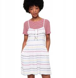 Superdry Fehér Ruha, Size 36, színes hímzéssel (377789)