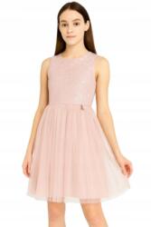 Patrizia Pepe Rózsaszín Bő Szabású Ruha Tüllrel 170 Kyp