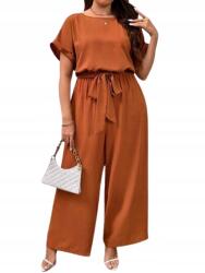 Shein női overál, borítékos nyakkivágással, megkötővel, Size 48, narancssárga