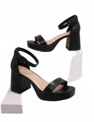 Shein Szandál Kockás És Platformos Fekete Csattal 42__42 (sx2310202175412843)