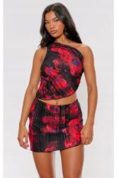 Prettylittlething Fodros Mintás Szoknya (38) (564905)