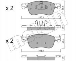 Metelli Fékbetét Ford Fiesta VII 1.0 17- 22-1142-0/MET