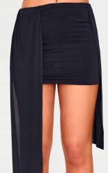 Prettylittlething DC26303 Miniszoknya Fekete Aszimmetrikus Prettylittlething (12) XL