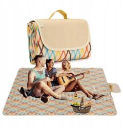  Piknik Takaró Strand Kemping Szőnyeg Vízálló Nagy Szigeteléssel XXL 200x200 (Koc Plażowy Wodoodporny Poręczna Mata 200x200)