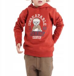 NAME IT Gyerek melegítő pulóver Name It vastag kapucnival méret grafikával 80 cm (13193550 CHILI OIL)