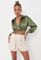 Missguided Krémszínű Gombos Rövidnadrág (36) (588304)