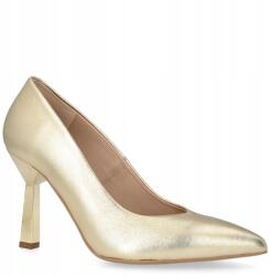 Kotyl Kontrasztos sarkú magassarkú cipő Kotyl 8509 Arany 39 (KOTYL 8509 ZŁOTY LICO)