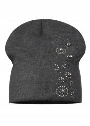 Majka Női Kitekerhető Sapka Beanie Őszi Téli Grafit Díszített