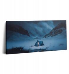 Wallfluent Vászonkép Canvas Nappali Ajándék Ötlet Sátor Izland Hegyeiben (010030010010000076038)