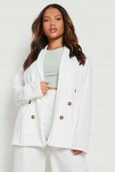 Boohoo Fehér Oversize Blézer (44) (GZZ17864-123)