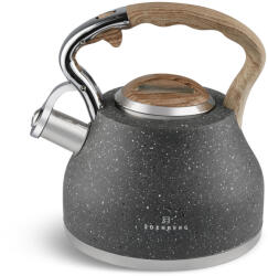 Edenberg Acél Vízforraló Edenberg Szürke Márvány Woodstyle Teljes Vastag Alj Indukció (EB-8843)