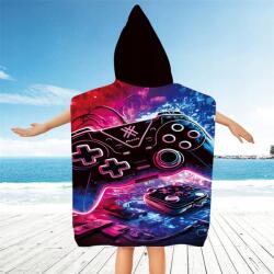 Cotton world Gyerek poncsó Games színes 60x90 cm (PD-100-G-16)