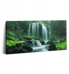 Wallfluent Vászonkép Stílusos Ajándék Irodába Vízesés Mohák között 100x50 cm (010030010010000088330)
