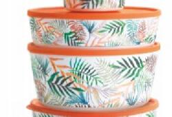 Tupperware Eredeti Tropic Illumina tálak 4, 3l 2, 5l Új (12690)