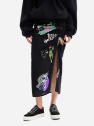 Desigual Fekete MIDI Mintás Szoknya (xs) (22WWFW17_2000)