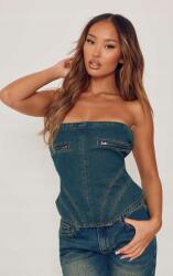 Prettylittlething KC65102 Farmer Felső Tubus Cipzáras Nyitott Váll Prettylittlething (12) S