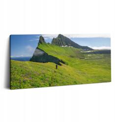 Wallfluent Fotó Vászonkép Irodába Fa kerettel Hornstrandir rezervátum Izland (010030010010000076036)