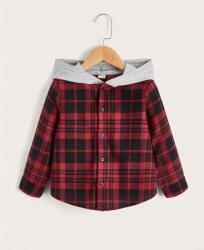 Shein Fiú Ing Piros Kockás