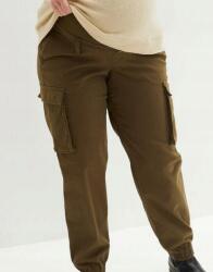 Bonprix Military Kismama Nadrág, Size 50, zöld, 97% pamut (9159540)