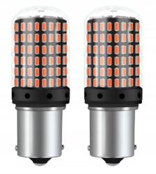 Auto Gamma Izzó P21W 1156 BA15S Led Piros 2 db