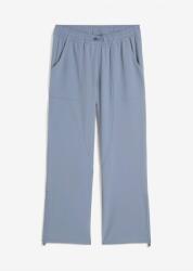 Bonprix 54-es funkcionális fodros női nadrág, kék, 94% poliészter, elasztán