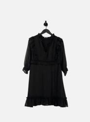 LIU JO fekete ruha, mintás, 3/4-es ujj, Size M (425775)