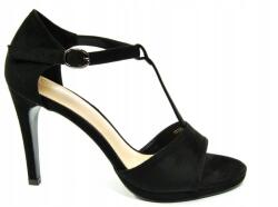 VINCEZA 17335 magassarkú szandál fekete elegáns méret 38 (17335)