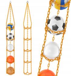 FBSYS Labdaakasztó 5 labdához, narancssárga, 173cm hosszú (fbsys-x5-pomarańczowy)