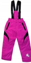  Gyerek téli sport hótaposó sínadrág vállpántokkal 104 W942 (W-942 fiolet GlassBear)